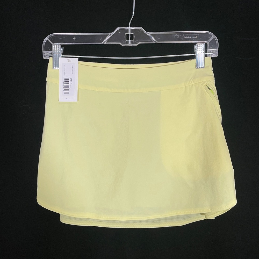 Outdoor Voices The Exercise 3" Skort Gecko Yellow Tennis Activewear NWT XS
